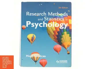 Research methods and statistics in psychology (Bog)