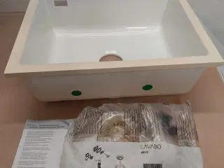 Køkkenvask, Lavabo Mera 50 U/ 55,1 x 44, 1 cm . Ub