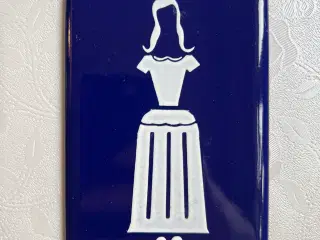 Smukke retro emalje toilet skilte 