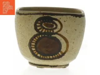 Michael Andersen vase med dekorativt mønster (str. 10,5x12x12 cm)