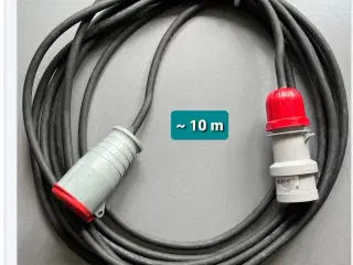 10 meter 400V kabel, 5x1,5m2
