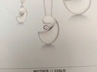 Mor/Barn sølvkæde