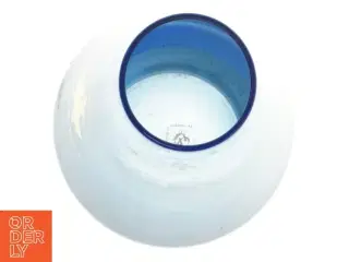 Glaskunst skål og vase (str. 18x8 cm)