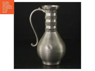 Sølvfarvet vintage kande (str. H. 16 cm)