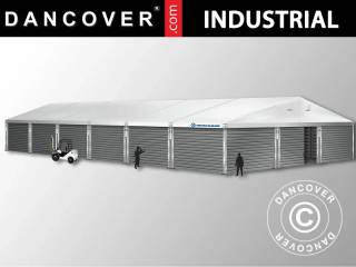 Professionel lagerhal Alu 15x30x6,53m m/skydeport,