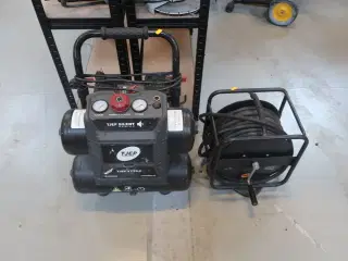 Kompresser TJEP 17/15-2 og slangeopruller