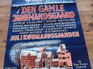 Filmplakat Jul i den gamle købmandsgaard