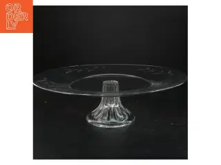 Glas kagefad på fod (str. Ø 33 cm)