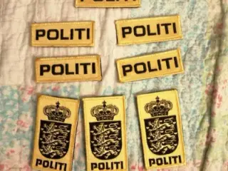 Dansk politi velcro lapper