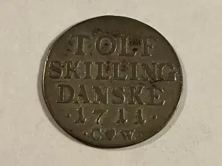 12 Skilling 1711 Danmark