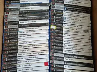 64 PS2 Spil (en del fine titler, alle med manual)
