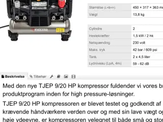Tjep hp kompressor 