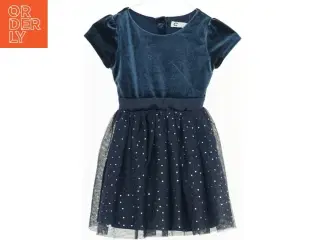 Midnatsblå velourkjold med tylskørt fra C (str. 92)