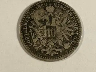 10 Kreuzer 1870 Austria