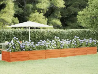 Højbed 600x80x45 cm cortenstål rustfarvet