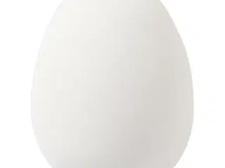 Æg, H: 4 cm, diam. 2,5 cm, hvid, 18stk./ 1 pk.
