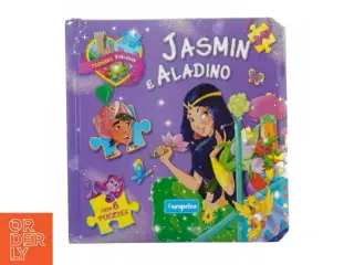 Jasmin og Aladino bog med puslespil fra Euro Price (str. 16 x 16 cm)