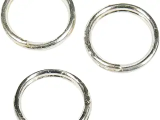 Splitring, diam. 5 mm, forsølvet, 300stk./ 1 pk.