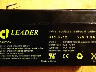 12 Volt BlySyre batteri 
