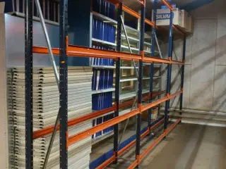 3 fag dækreoler med indhold