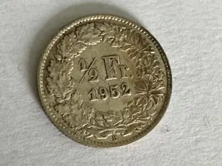 1/2 Franc Switzerland 1952