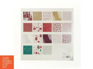 Julepynt, diy, hobby,  mønstret papir fra Vivi Gade (str. 30 x 30)
