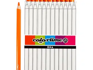 Colortime Farveblyanter, L: 17,45 cm, mine 5 mm, JUMBO, orange, 12stk./ 1 pk.