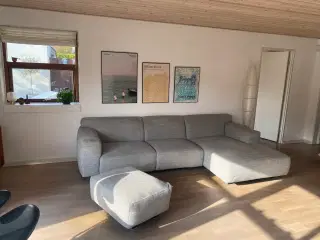 3,5 personers Sofa med chaiselong