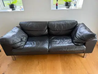 2 Pers sofa læder 