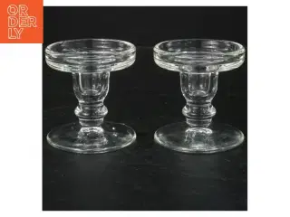 Glas lysestager, 2 styk (str. 8 cm. 2 styk)