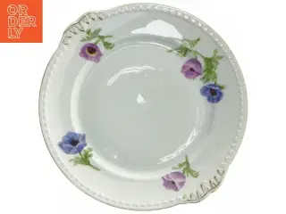 Porcelænsfad med blomsterdekoration (str. 30 cm)