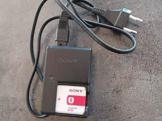 Sony oplader med batteri
