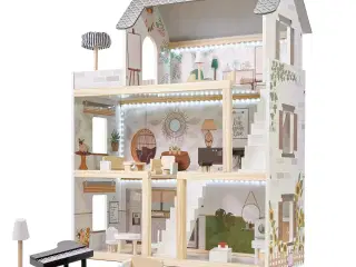 Dukkehus i træ med LED – Lulilo Floro Boho