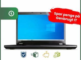 15" Lenovo Thinkpad L560 - Intel i5 6200U 2,3GHz 256GB SSD 8GB Win10 Pro - Grade B - bærbar computer