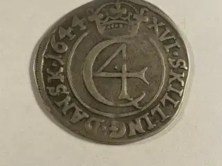 1 Mark 1644 Hebræermønt Danmark