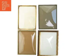 Guld billedrammer sæt (str. 4 stk 24,5x18,5 cm)