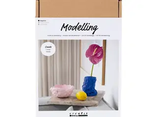DIY Kit Modellering, Vase og skål, 2 huller, 1 pk.