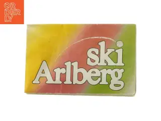 Foldet skikort over Arlberg