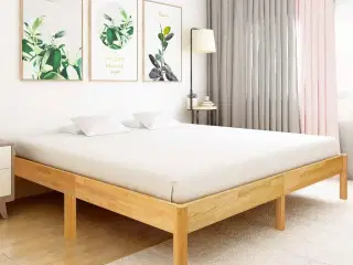 Sengestel 180x200 cm massivt egetræ