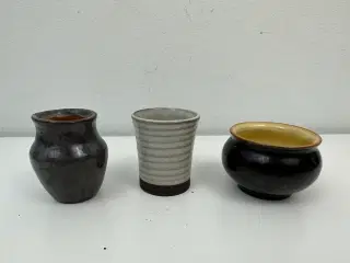 3 stk. miniature keramik (retro)