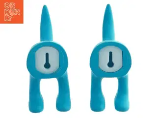 Blå vægkroge formet som hunde fra IKEA (str. 9 cm. 2 styk)