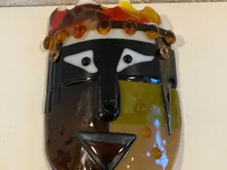 Håndlavet glasmaske
