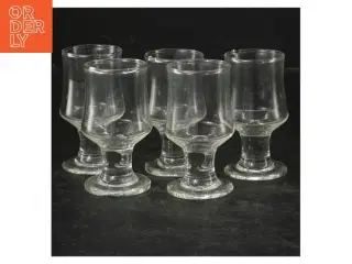 Sæt med 5 små glas (str. 7,5 cm. 5 styk)