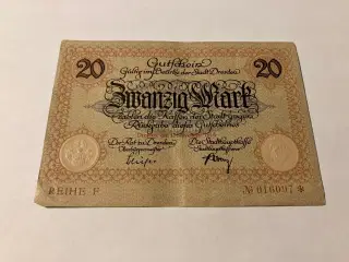 20 Mark Dresden 1918 Germany