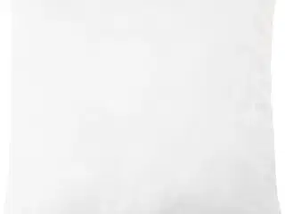 Elegant hvidt pudebetræk 40x40 cm i 100% bomuld