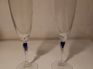 Blå Sephir glas  