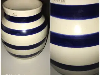 Blå kähler vase