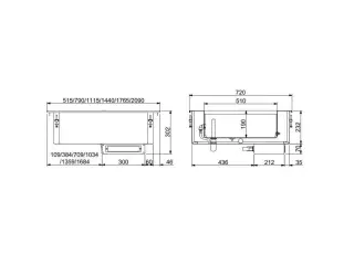 Bain marie – 2/1 GN