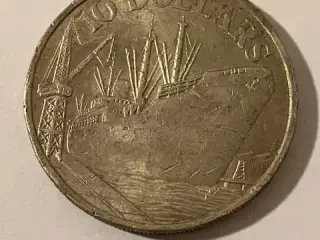 10 Dollar Singapore 1975