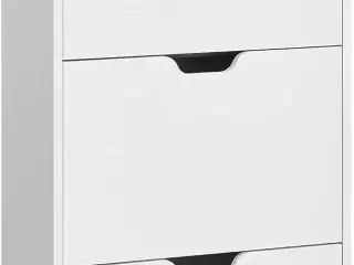 Skoskab med 3 klaplåger åben hylde, justerbar skilleplade, 14–18 par, lille entré, 24 × 60 × 139 cm, cloud white